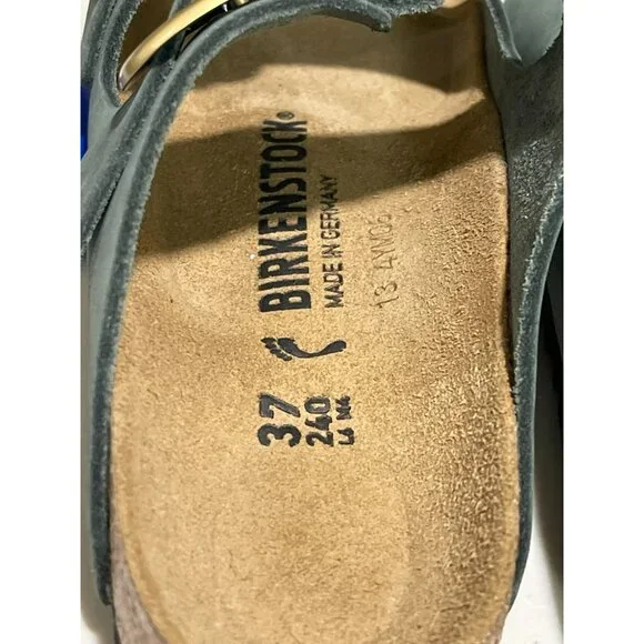 Birkenstock Arizona Big Buckle Sandals 37 6 Green NEW - Picture 5 of 7